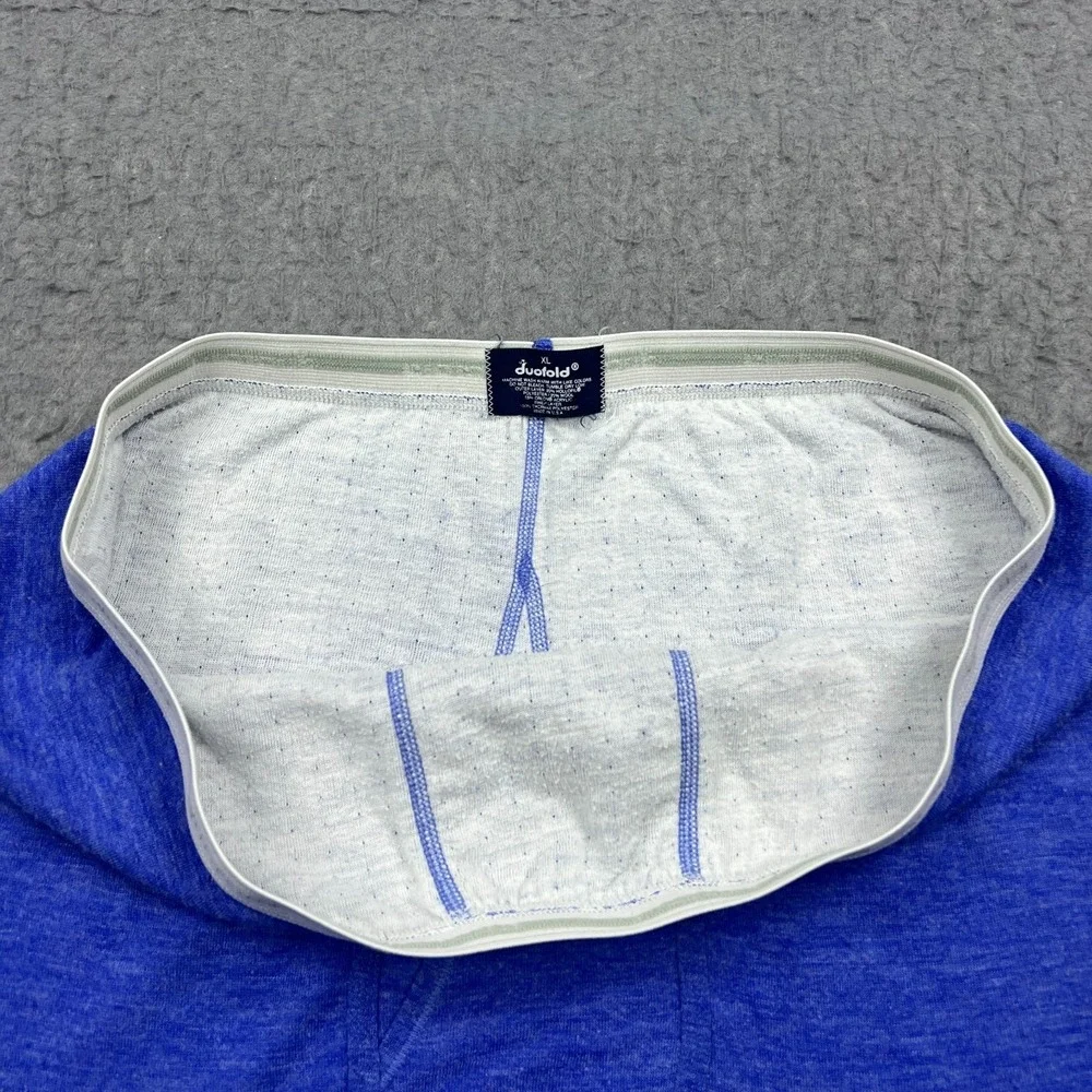 VTG DuoFold Thermal Shirt Pants Set Mens XL Blue Wool Blend Long Underwear 2 USA